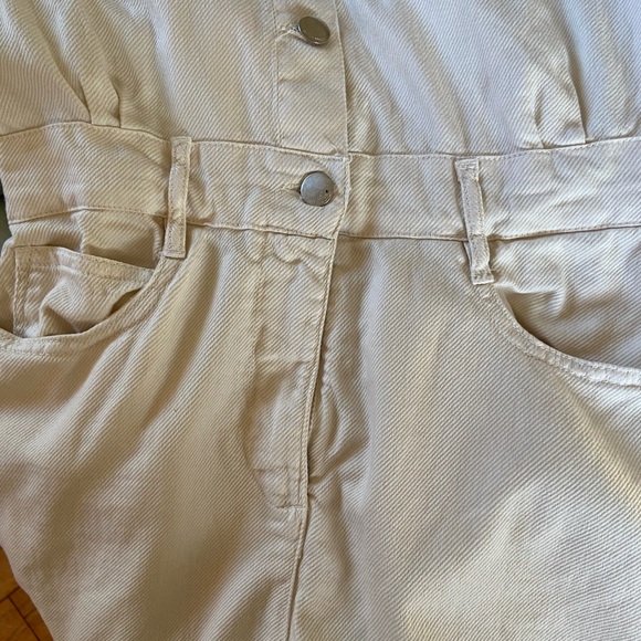 Zara Denim Utility Romper - Picture 2 of 4